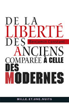 De la liberté des anciens comparée à celle des modernes