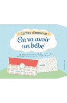 On va avoir un bébé - cartes d'annonce