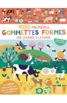 MES TOUT PREMIERS AUTOCOLLANTS - 1000 PREMIÈRES GOMMETTES FORMES - UNE JOURNÉE À LA FERME