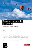 Espaces de parole à l'école