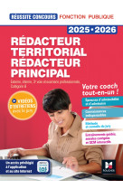 Réussite Concours - Rédacteur territorial/principal - 2025-2026 - Préparation complète