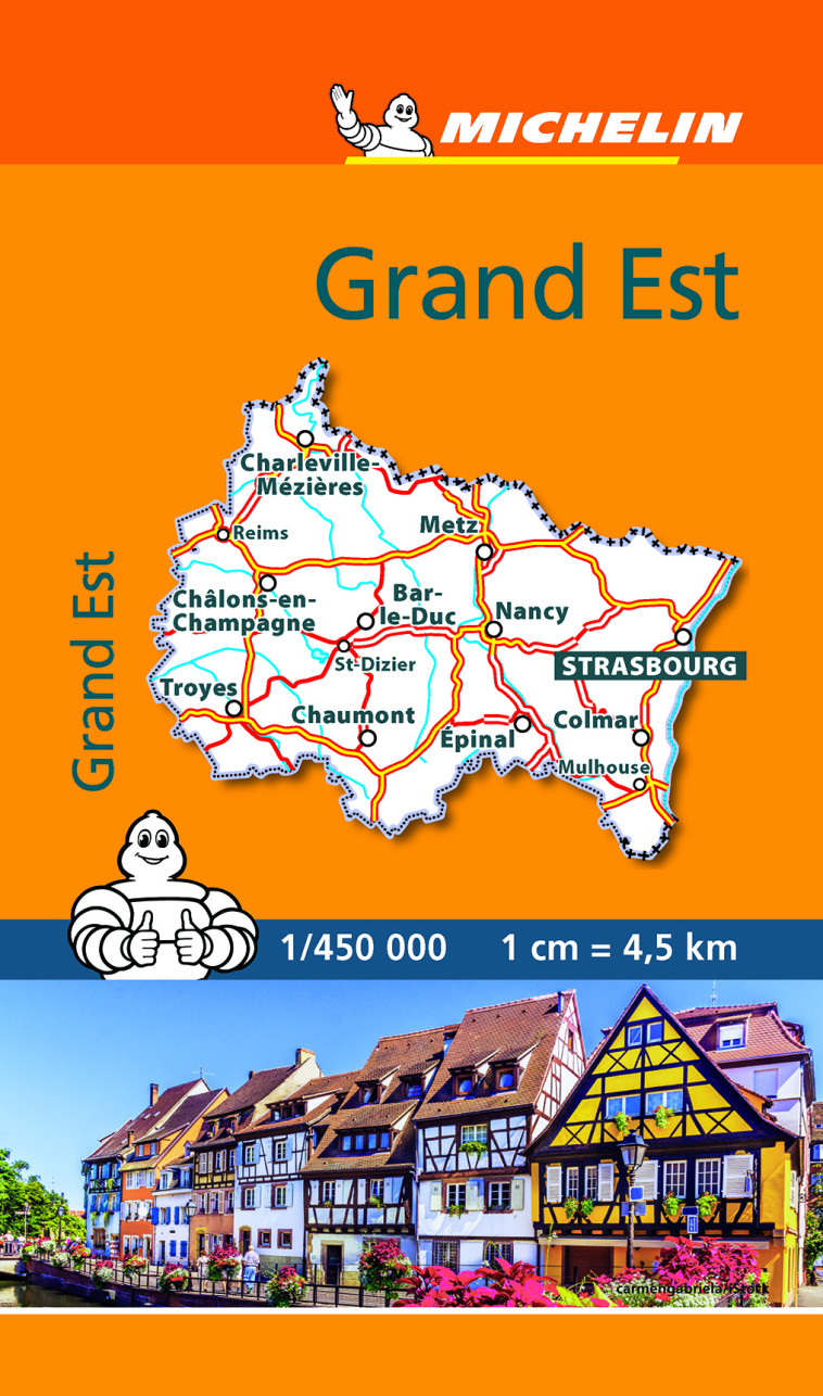 Carte Grand-Est (Mini) - XXX - MICHELIN