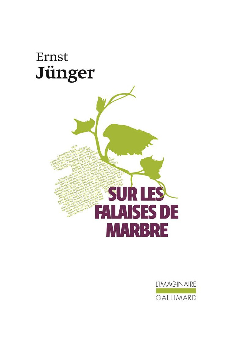 SUR LES FALAISES DE MARBRE - JUNGER ERNST - GALLIMARD