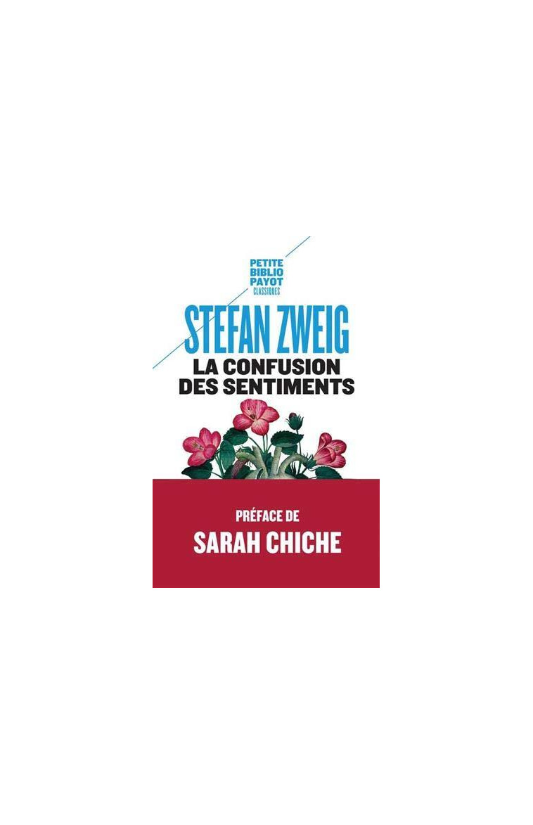 LA CONFUSION DES SENTIMENTS - ZWEIG/CHICHE - PAYOT POCHE