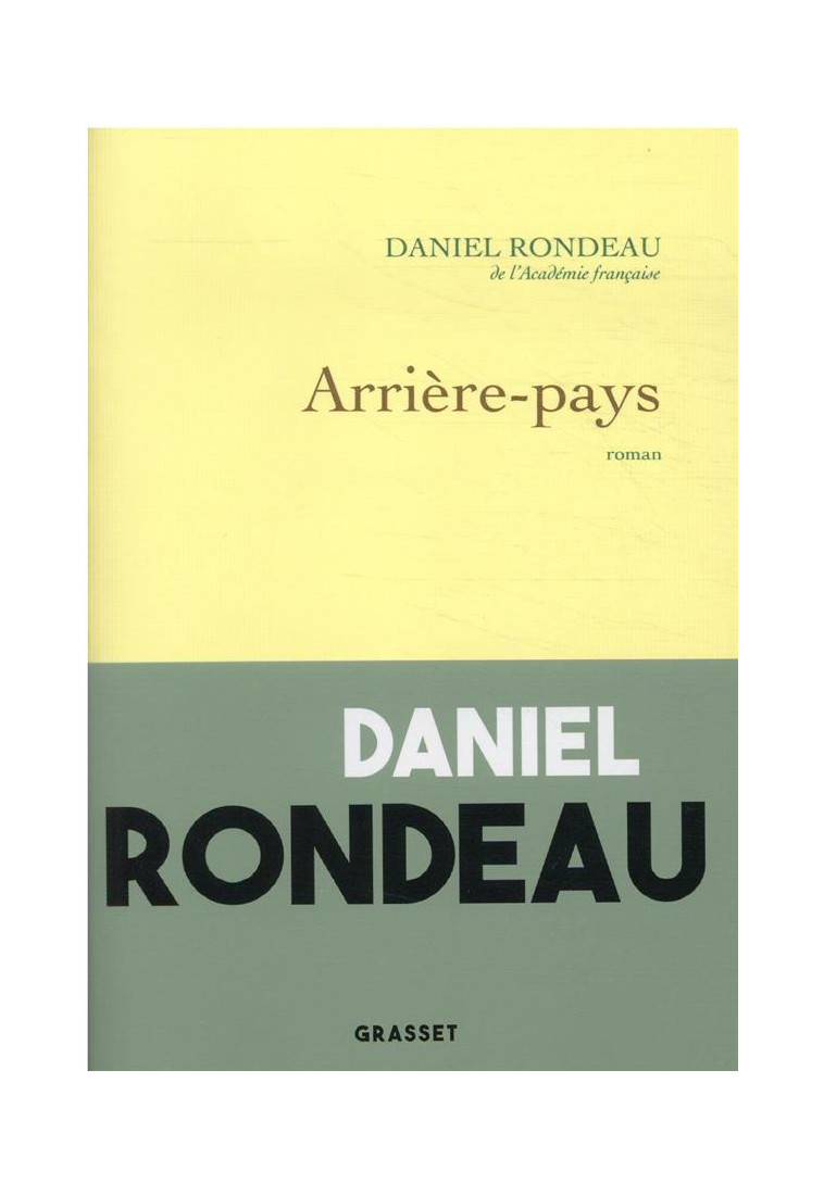 ARRIERE-PAYS - RONDEAU DANIEL - NC