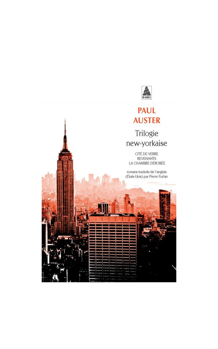 TRILOGIE NEW-YORKAISE - AUSTER/CHENETIER - Actes Sud