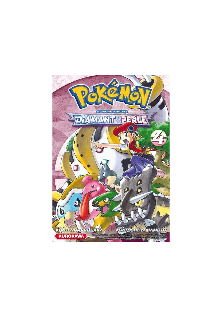 POKEMON DIAMANT PERLE / PLATINE - TOME 4 - VOL04 - KUSAKA/YAMAMOTO - KUROKAWA