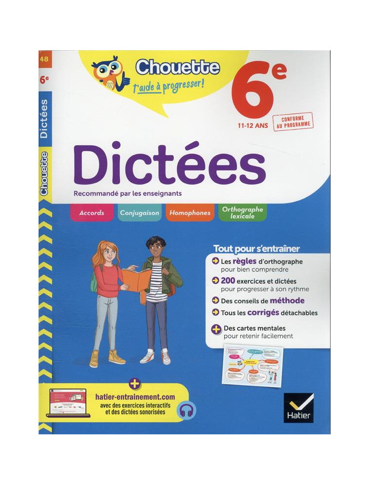 DICTEES 6E - CAHIER DE REVISION ET D'ENTRAINEMENT - SAUVE FABIENNE - HATIER SCOLAIRE