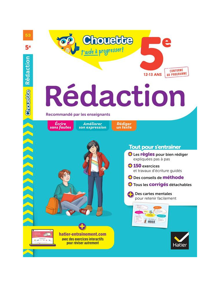 REDACTION 5E - CAHIER DE REVISION ET D'ENTRAINEMENT - GORSON-TANGUY - HATIER SCOLAIRE