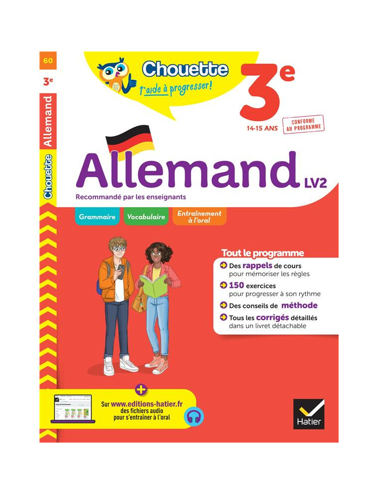 ALLEMAND 3E - LV2 (A2, A2+) - CAHIER DE REVISION ET D'ENTRAINEMENT - BOULARAND CATHERINE - HATIER SCOLAIRE