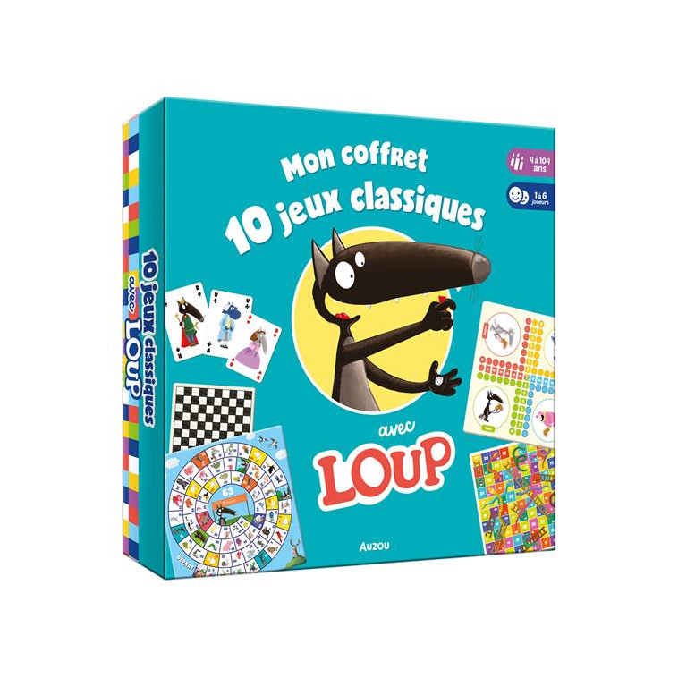 MON COFFRET 10 JEUX CLASSIQUES AVEC LOUP - LALLEMAND/THUILLIER - NC