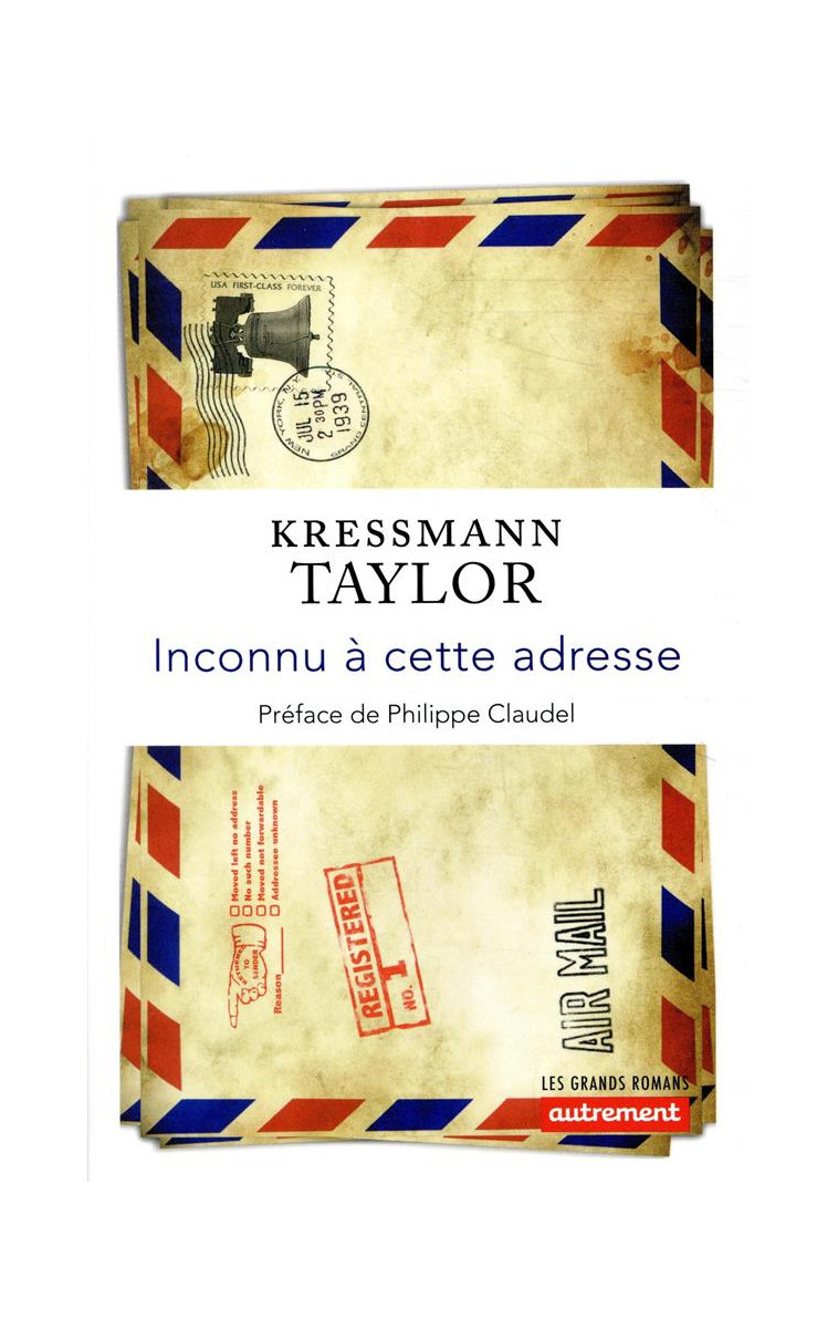 INCONNU A CETTE ADRESSE - KRESSMANN TAYLOR - AUTREMENT