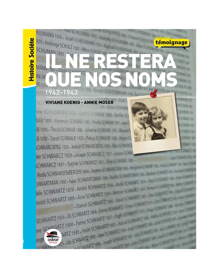 IL NE RESTERA QUE NOS NOMS - 1942-1943 - KOENIG/MOSER - Oskar