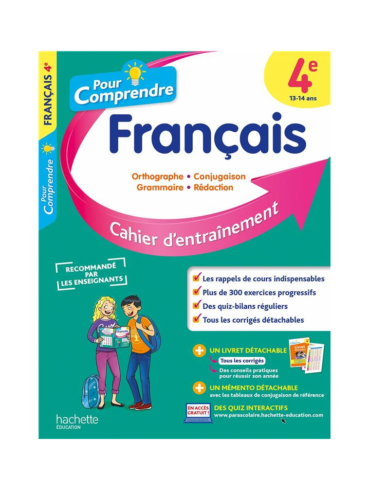 POUR COMPRENDRE FRANCAIS 4E - LISLE/AMIET - HACHETTE