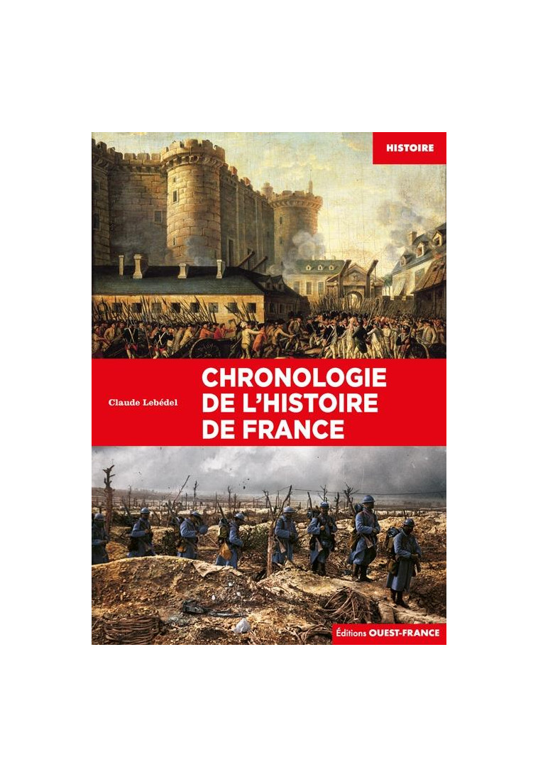 CHRONOLOGIE DE L'HISTOIRE DE FRANCE - LEBEDEL CLAUDE - OUEST FRANCE