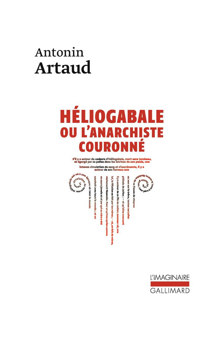 HELIOGABALE OU L'ANARCHISTE COURONNE - ARTAUD ANTONIN - GALLIMARD