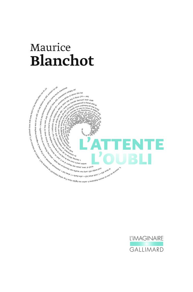 L'ATTENTE L'OUBLI - BLANCHOT MAURICE - GALLIMARD