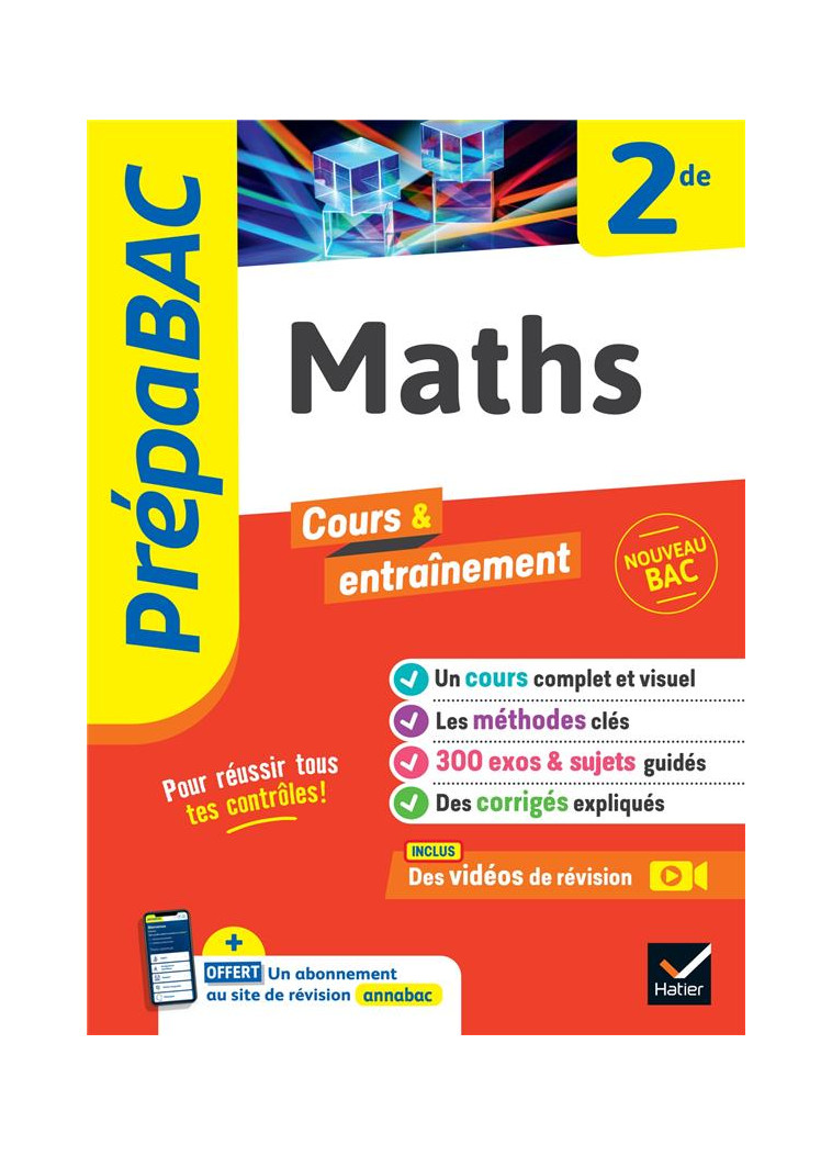 PREPABAC MATHS 2DE - NOUVEAU PROGRAMME DE SECONDE - PICCHIOTTINO J-D. - HATIER SCOLAIRE