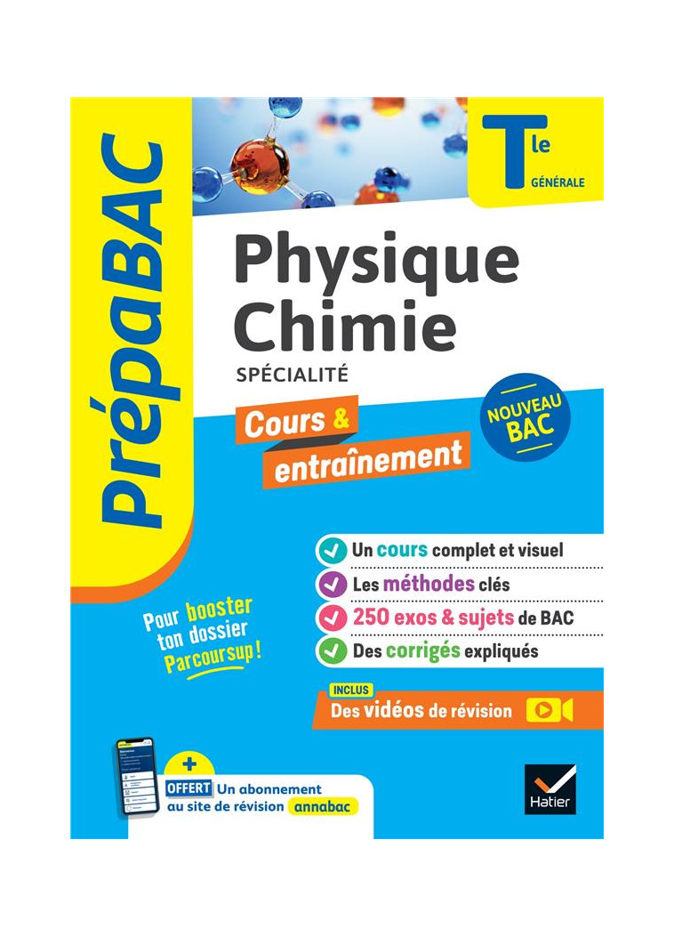 PREPABAC PHYSIQUE-CHIMIE TLE GENERALE (SPECIALITE) - BAC 2024 - NOUVEAU PROGRAMME DE TERMINALE - BENGUIGUI/BROSSARD - HATIER SCOLAIRE