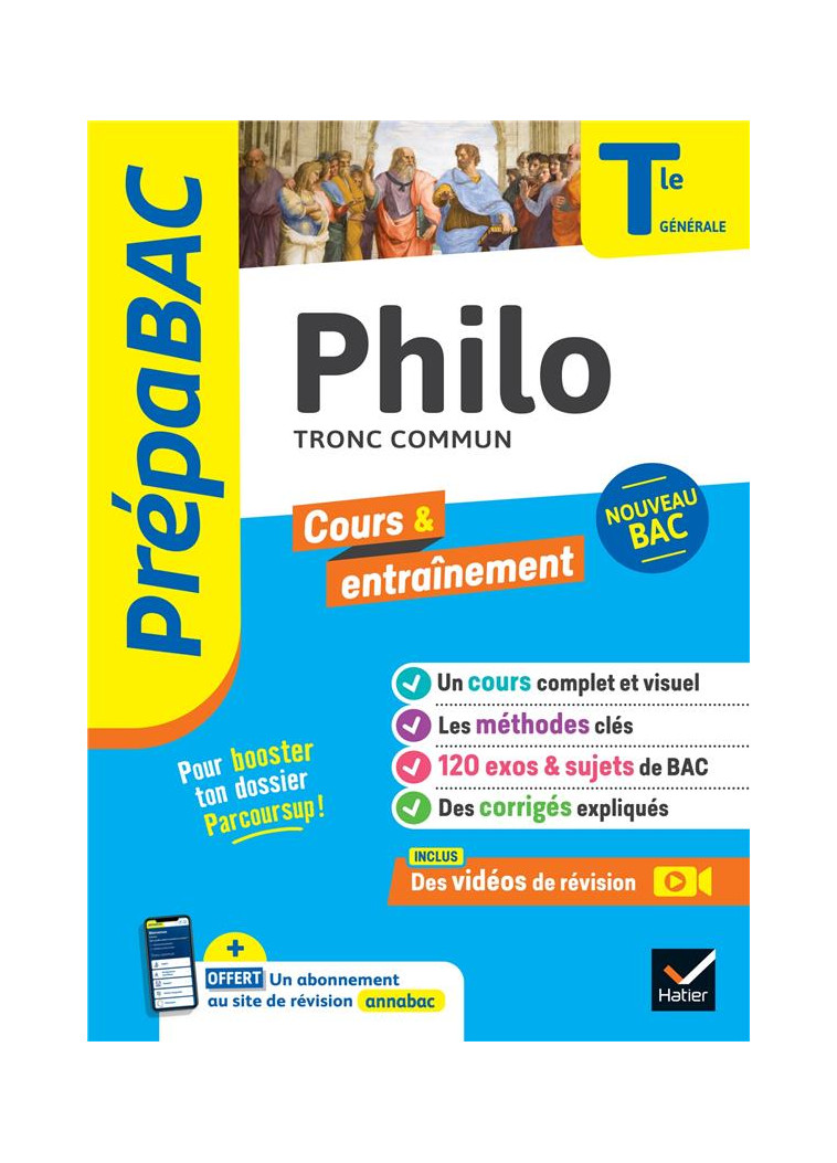 PREPABAC PHILO TLE GENERALE - BAC 2024 - NOUVEAU PROGRAMME DE TERMINALE - GHRENASSIA/DEKHIL - HATIER SCOLAIRE