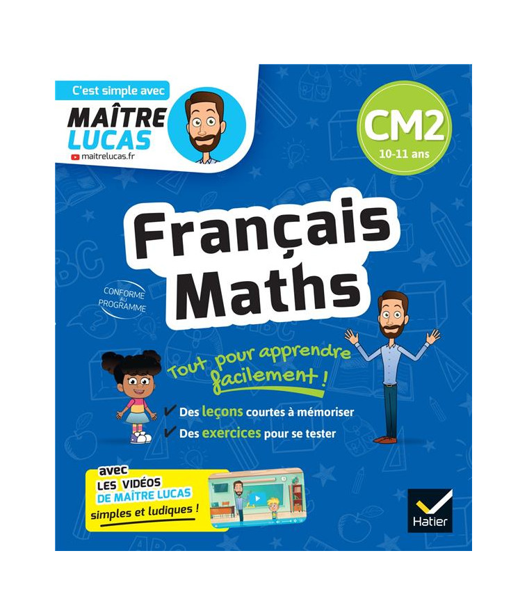 FRANCAIS ET MATHS CM2 - CAHIER DE REVISION ET D-ENTRAINEMENT - TON THAT CAROLE - HATIER SCOLAIRE