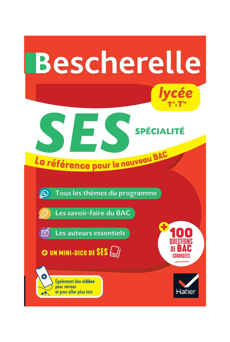 BESCHERELLE SES LYCEE (1RE, TLE) - NOUVEAU BAC - LA REFERENCE POUR LES ANNEES LYCEE ET LE DEBUT DES - CONQUER/DAUTAIS - HATIER SCOLAIRE