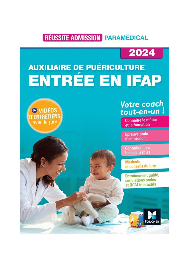 REUSSITE ADMISSION ENTREE EN IFAP - AUXILIAIRE DE PUERICULTURE 2024 - PILLARD JACKIE - FOUCHER