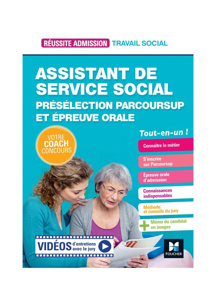 REUSSITE ADMISSION - ASSISTANT DE SERVICE SOCIAL (ASS) - PRESELECTION PARCOURSUP ET EPREUVE ORALE - ZEMB BREISTROFFER Y. - FOUCHER