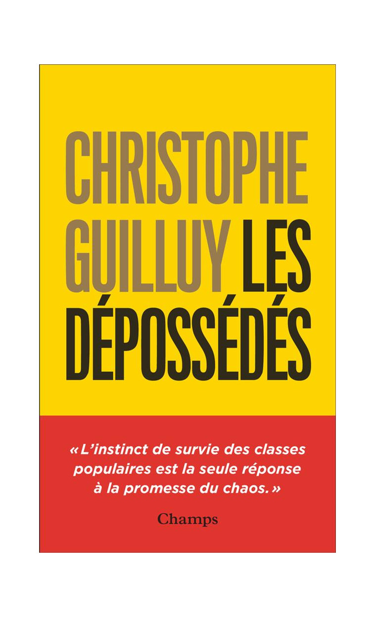 LES DEPOSSEDES - L-INSTINCT DE SURVIE DES CLASSES POPULAIRES - GUILLUY CHRISTOPHE - FLAMMARION