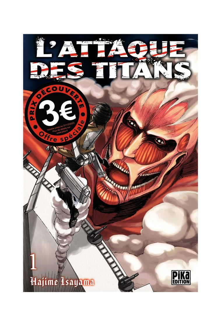 L-ATTAQUE DES TITANS T01 - ISAYAMA HAJIME - PIKA