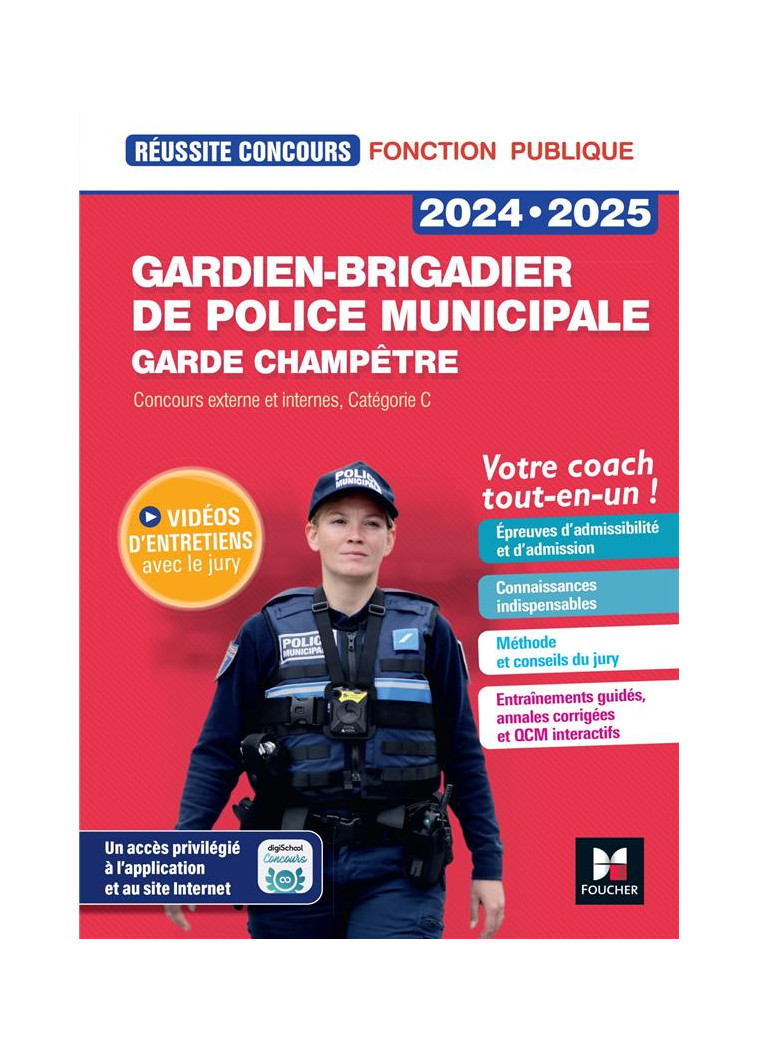 REUSSITE CONCOURS - GARDIEN-BRIGADIER DE POLICE MUNICIPALE - PREPARATION COMPLETE 2023-2024 - ABDOUL-DORION - FOUCHER