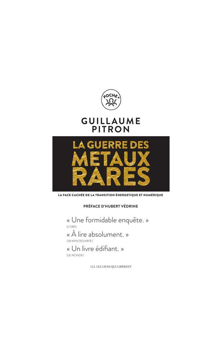 LA GUERRE DES METAUX RARES - NOUVELLE EDITION - PITRON GUILLAUME - LIENS LIBERENT