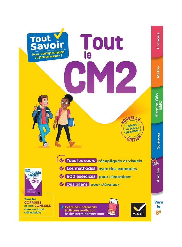 TOUT SAVOIR CM2 - TOUT-EN-UN - COURS, METHODES ET EXERCICES DANS TOUTES LES MATIERES - ANTOINE/IDIARD/MUL - HATIER SCOLAIRE