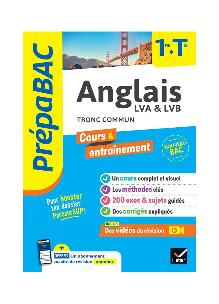 PREPABAC ANGLAIS 1RE/TLE - BAC 2024 - NOUVEAU PROGRAMME - BETHERY-DOSTES - HATIER SCOLAIRE