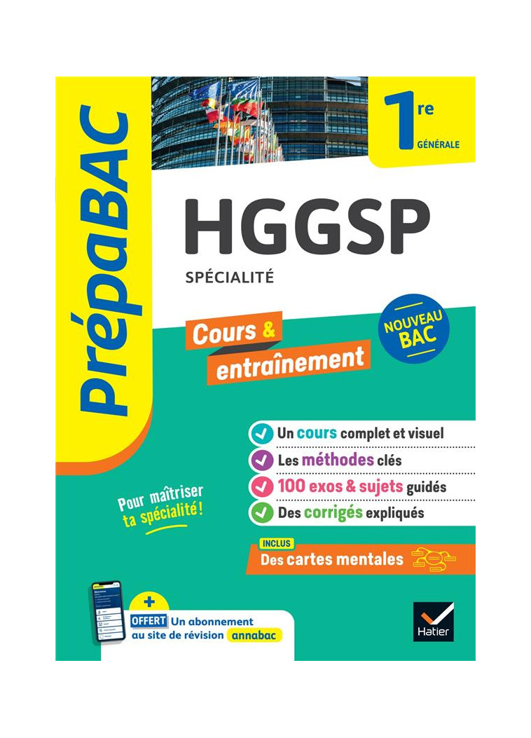 PREPABAC HGGSP 1RE GENERALE (SPECIALITE) - NOUVEAU PROGRAMME DE PREMIERE - GAILLARD/GINTRAC - HATIER SCOLAIRE