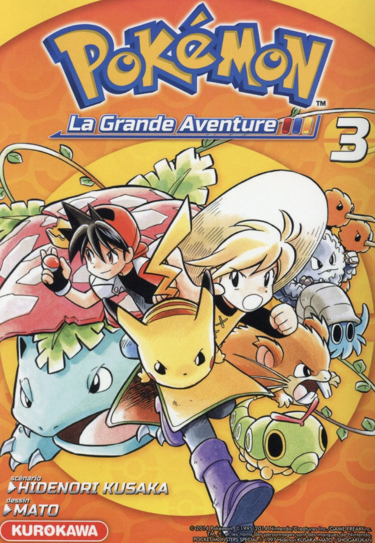 POKEMON, LA GRANDE AVENTURE - TOME 3 - VOL03 - KUSAKA HIDENORI - Kurokawa