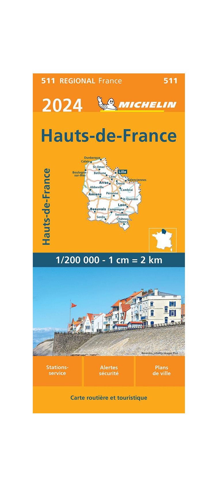 CARTE REGIONALE FRANCE - CARTE REGIONALE HAUTS-DE-FRANCE 2024 - XXX - MICHELIN