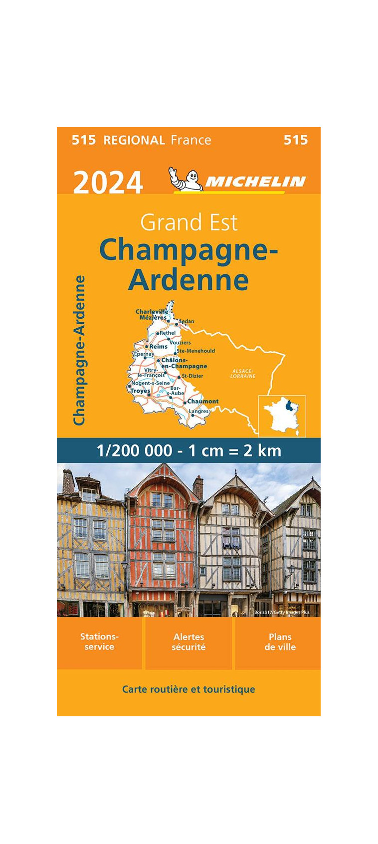 CARTE REGIONALE FRANCE - CARTE REGIONALE CHAMPAGNE-ARDENNE 2024 - XXX - MICHELIN