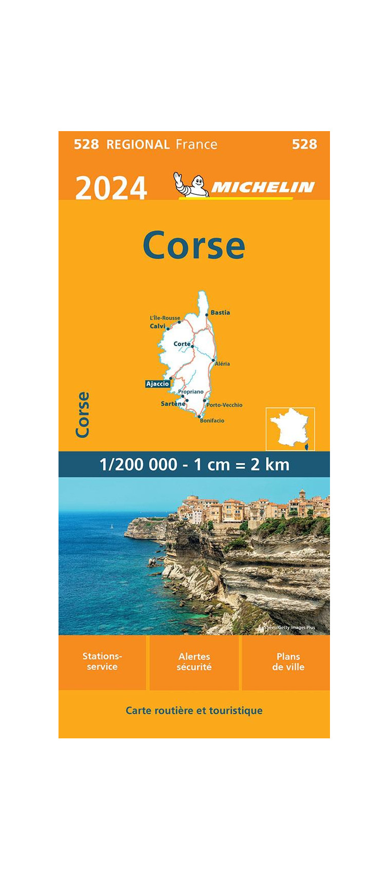 CARTE REGIONALE FRANCE - CARTE REGIONALE CORSE 2024 - XXX - MICHELIN