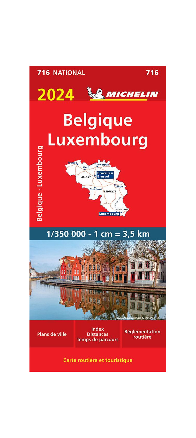 CARTE NATIONALE EUROPE - CARTE NATIONALE BELGIQUE, LUXEMBOURG 2024 - XXX - MICHELIN