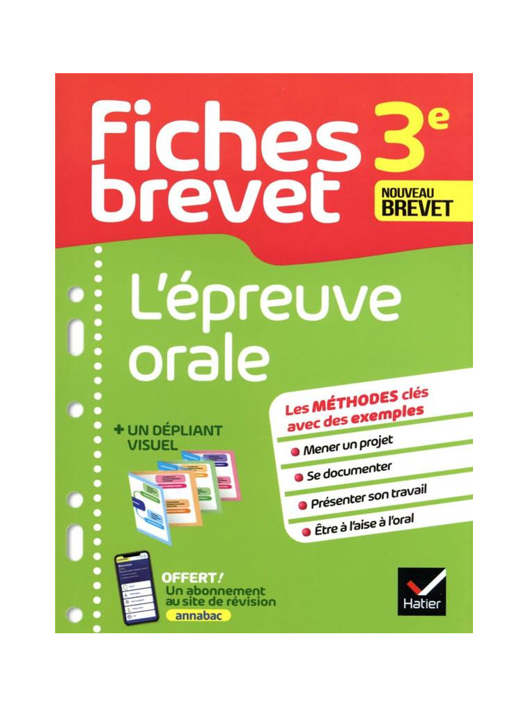 FICHES BREVET L-EPREUVE ORALE 3E BREVET 2024 - FICHES DE REVISION & QUIZ - GAILLARD/PERROT - HATIER SCOLAIRE