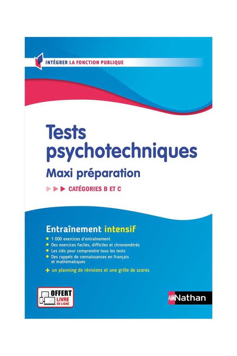 TESTS PSYCHOTECHNIQUES - MAXI PREPARATION. CATEGORIES B ET C - 2024-2025 - N  55 - SIMONIN ELISABETH - CLE INTERNAT