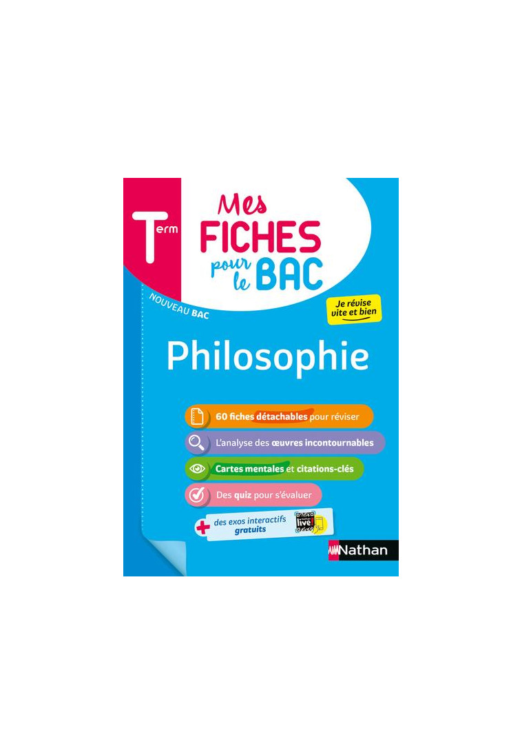 MES FICHES POUR LE BAC PHILOSOPHIE TERMINALE - GRISSAULT KATY - CLE INTERNAT