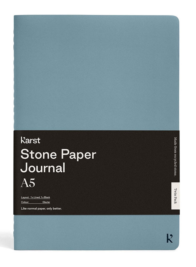 CAHIER A5 BLEU ACIER TWIN LOT 2 - KARST - KARST