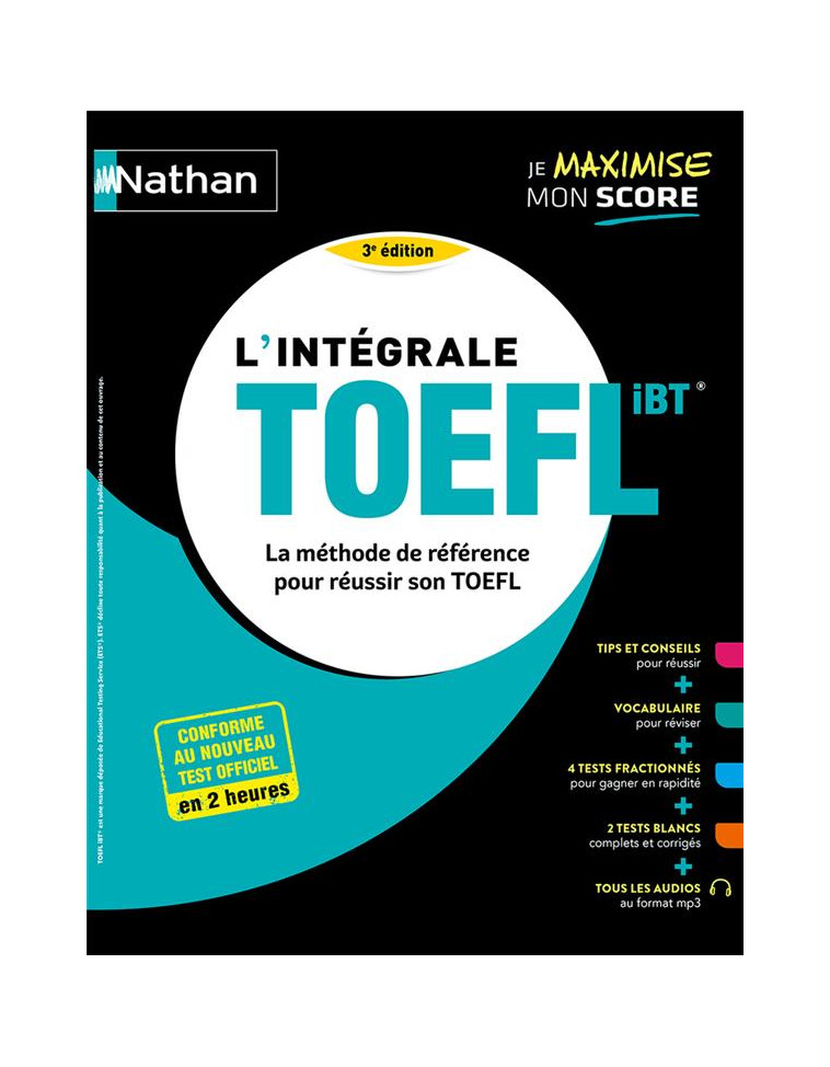 L-INTEGRALE TOEFL - LA METHODE DE REFERENCE POUR REUSSIR SON TOEFL - MURDOCH STERN - CLE INTERNAT