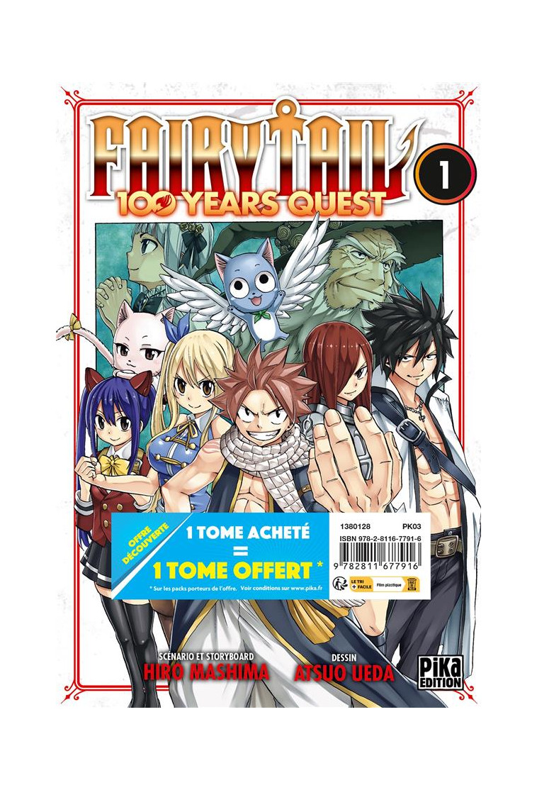 FAIRY TAIL - 100 YEARS QUEST PACK OFFRE DECOUVERTE T01 ET T02 - UEDA/MASHIMA - PIKA