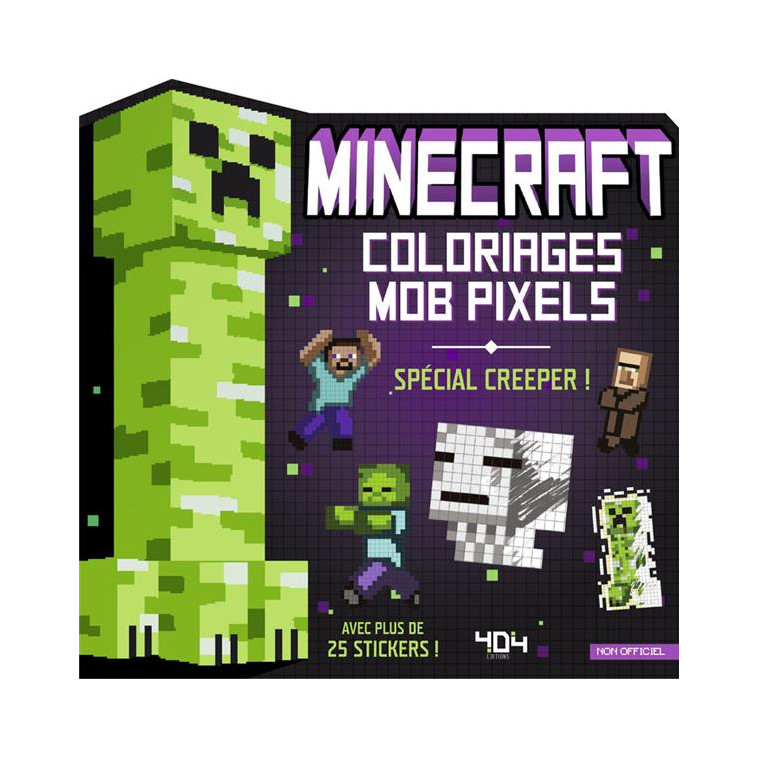 MINECRAFT - COLORIAGES MOB PIXELS - CREEPER - SAPUPPO DANIELE - 404