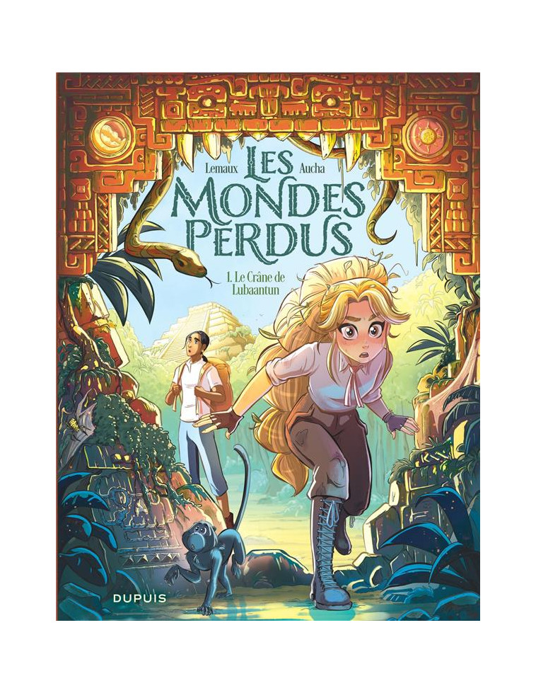 LES MONDES PERDUS - TOME 1 - LE CRANE DE LUBAANTUN - AUCHA - DUPUIS