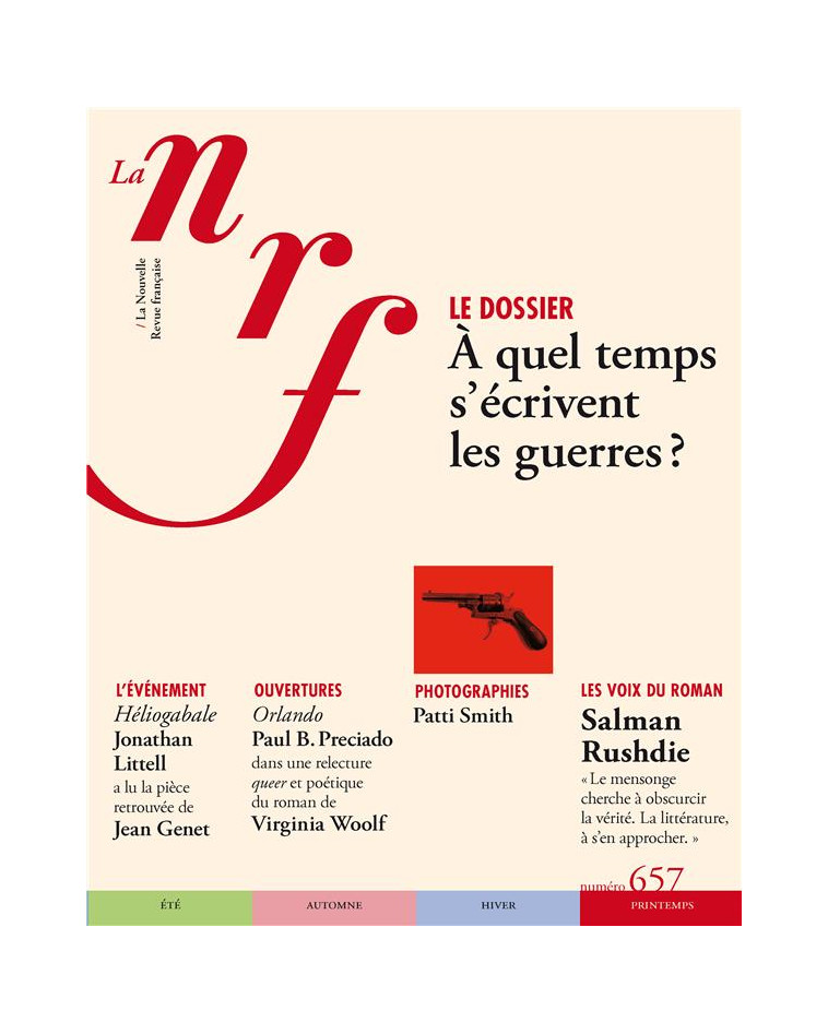 LA NOUVELLE REVUE FRANC AISE - PRINTEMPS 2024 - COLLECTIF - GALLIMARD