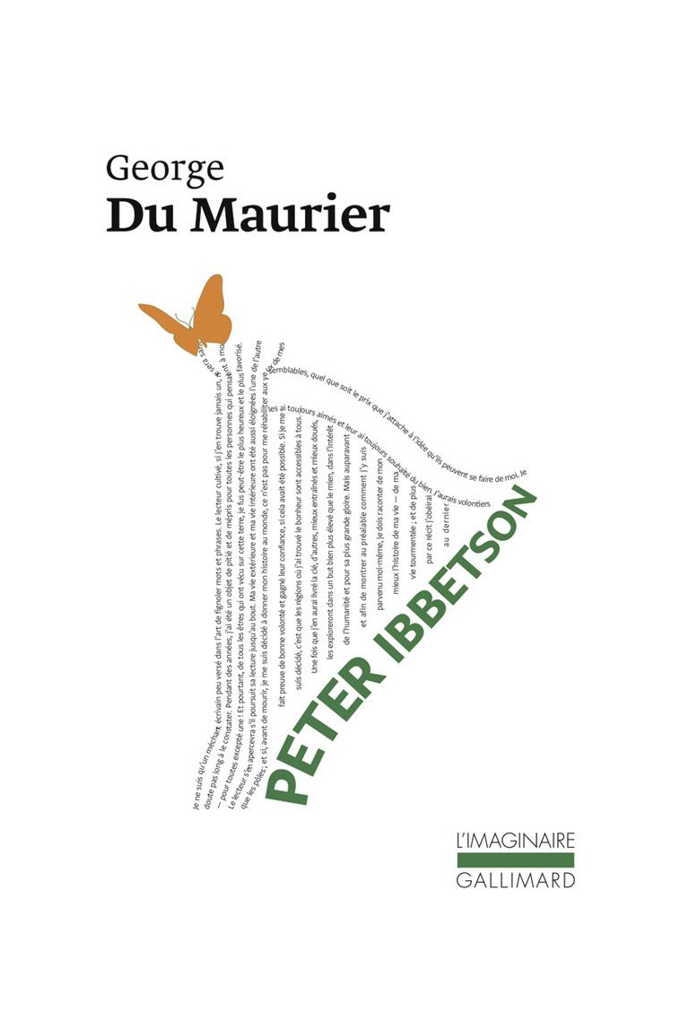 PETER IBBETSON - DU MAURIER GEORGE - GALLIMARD